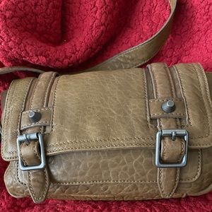 ASH taupe brown 100% leather
CROSSBODY chain purse *please see pictures *